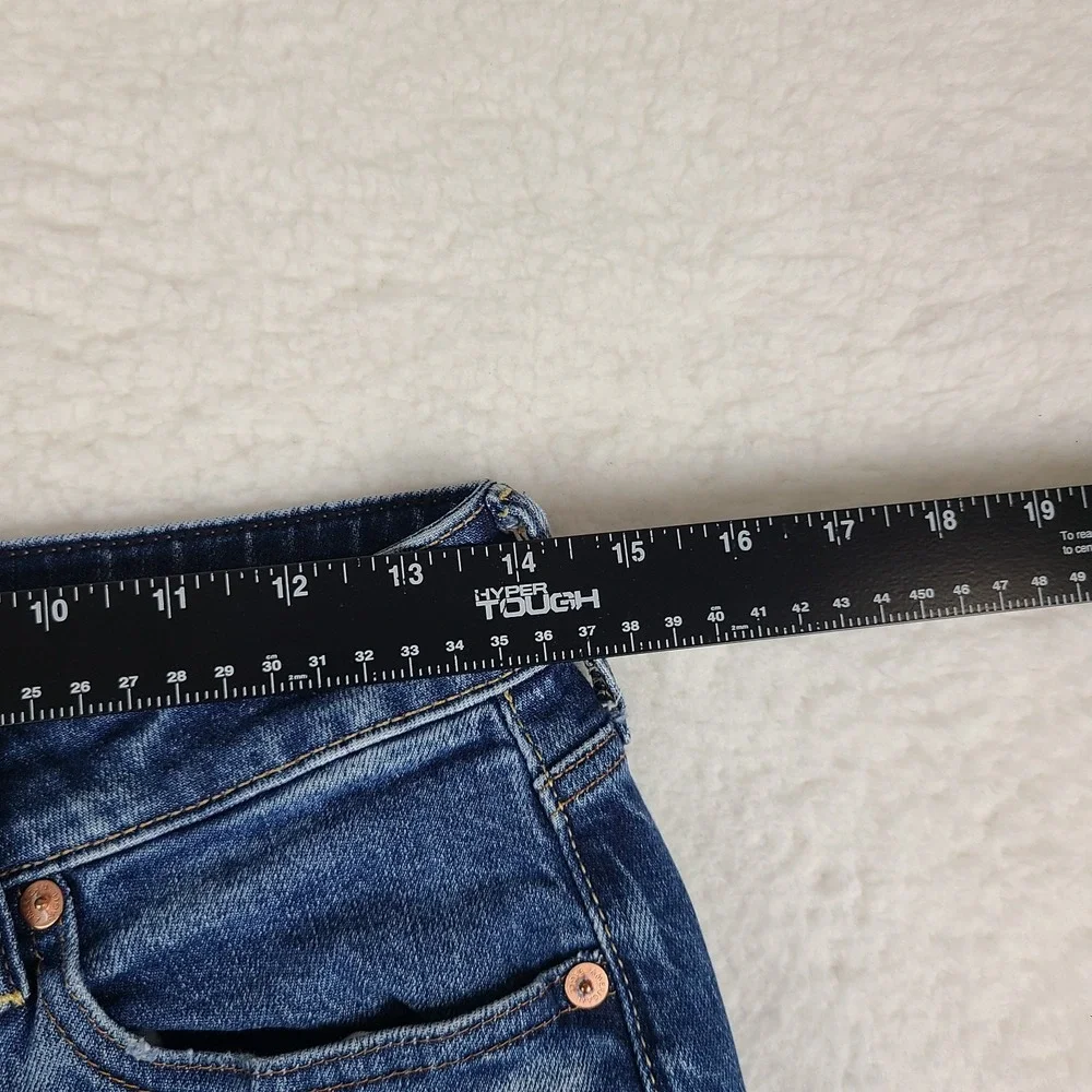 American Eagle Jeans Mens 28x34 Blue Airflex + Relaxed Straight‎ Dark Wash Denim